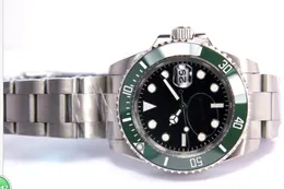 Relógios masculinos Rolx Luxo Safira Cerâmica Moldura Verde Dial 16610 116610 Automático X