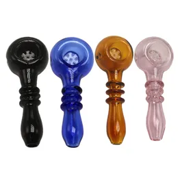 Glassvape666 Y137 Cachimbo de cerca de 4,1 polegadas Tabaco Star Screen Perc Colher Tigela Tubos de vidro coloridos Dab Rig