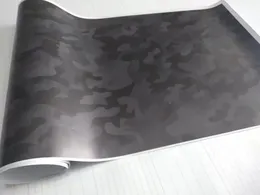 Arictic Black Gray Camo Vinyl Wrap sticker Camouflage Car Wrap covering foil with air bubble size 1 52 x10m 20m 30m Roll2684