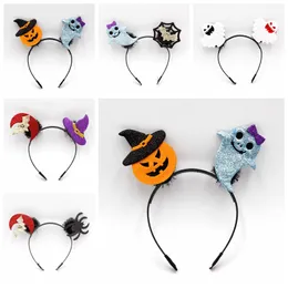 Halloween Girls Hair Sticks Barnens pumpa Ghost Spider Bat Moon Party Gift New Fashion Hair Sticks