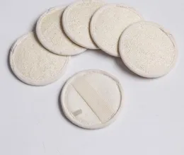 8 * 8 cm ronde vorm natuurlijke loofah pad back scrubber loofah spons bad douche gezicht lichaam exfoliator bad scrubber SN1082