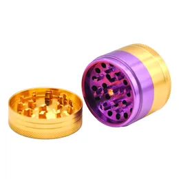 HORNET Concave Aluminum Herb Grinder Tobacco 50 MM 4 Part Herb Grinder With Sharp Diamond Teeth Pollen Catcher Spice Crusher