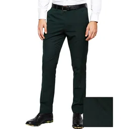 Slim Fit Classic Dark Green Men's Suit for Wedding 2 قطعة بدلات زفاف مخصصة مصنوعة العريس Tuxedos Men Suits274b