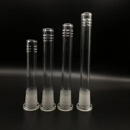 MOQ：2ピースガラス製のダウンシステムディフューザー/減速機14mmから18mmの男性の女性ジョイントガラスダウンステムのガラス骨の水道管