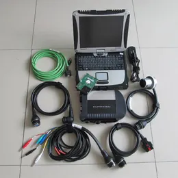 Diagnostic Tool SD Connect MB Star C4 Multiplexer Compact för Mercedes Laptop CF-19 SSD 480 GB Xentry Epc Das Soft-Ware Full Set Scanner Ready to Work