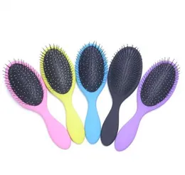 Mulheres cabelo pente de couro cabeludo massagem oval hairbrush molhado encaracolado Detangle cabelo pentear pentes para cabeleireiro de cabeleireiro ferramentas de estilo