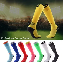 Высокое качество профессиональный спорт футбол носки дышащий Quick Dry сжатия носки колено высокие длинные чулок носок для мужчин женщин