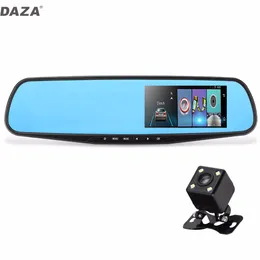 Newest DAZA G-826 4.3 Inch Car DVR With Rear View Camera Dual Lens With Night Vision G-Sensor Loop Recording Motion Detection