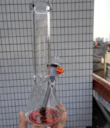 새로운 최고 품질의 Beaker Bongs Glass Bong 10 "유리 그릇 및 색상 다운 스템이있는 Rasta 워터 파이프