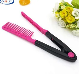 1Pc Professional Hair clips V-clip Design Curly Hairpins Hairdressing Styling Tool Curl Brush Combs Hair Straightener Comb