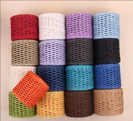 200 M / Rulo için yeni 100% Saman Iplik El Crocheting Iplik Diy El Yapımı Şapka Çanta Sepetleri DIY Doğal Saman Iplik ücretsiz gemi