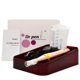 Trådlös Rechargable Electric Microneedle Dermapen Dr Pen Ultima M5-W 5 Nivåer Justerbar 0,25 mm-2,5 mm + 2st 12 Nålpatroner