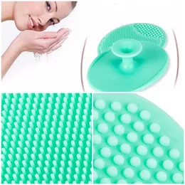 Spazzola per la pulizia del viso in silicone per la rimozione di punti neri Spazzola per il lavaggio della testa del bambino Spazzola per la pulizia profonda del viso Detergente per gel di silice 8 colori