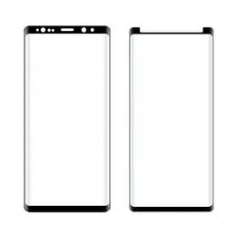 Caso amigável ou completo capa 3d curvado protetor de tela de vidro temperado para Samsung Galaxy Nota 9 Nota 8 S9 S9 mais 100 pc