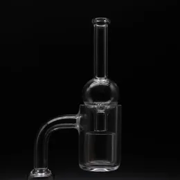 38mm High Beveled Edge Quartz Banger With Removable Quartz Insert Glass Carb Cap 10mm 14mm 18mm Male Female Nails For Glass Bongs