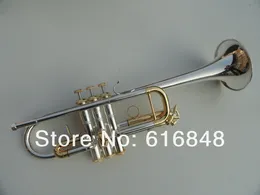 マウスピースと高品質C180ML239真鍮の楽器の専門のC曲のトランペットの銀メッキゴールドメッキキー