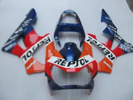 مجموعة من fairings عالية الجودة لهوندا CBR900RR CBR929 2000 2001 أزرق برتقالي أحمر أبيض fairing kit CBR929RR00 01 QR47