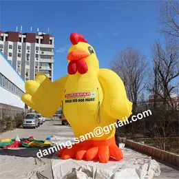 Partihandel högkvalitativ gentalman Uppblåsbar kyckling för 2023 Thanks Seciveing ​​Day Event Decoration inblatables Balloons Turkiet Mascot Model