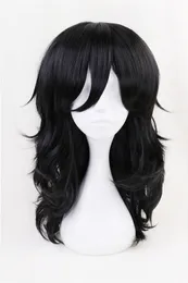 My Hero Academia Boku no Hiro Akademia Shouta Aizawa Black Wavy Cosplay Peruk