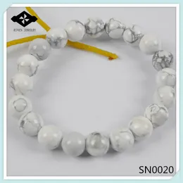 SN0020 8 mm Howlite Bracelet for 25 pieces
