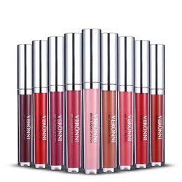 13 färger veronni varumärke vattentät matt läppglans super varaktig pigment makeup klar flytande läppstift set naken lipgloss läppton kosmetika