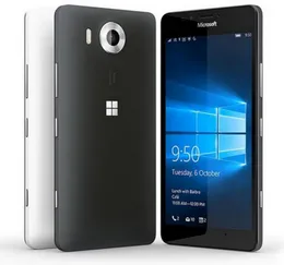 オリジナルのロック解除されたノキアのマイクロソフトLumia 950 5.2インチクワッドコアLTE 32GB ROM 20.0MP Windowsモバイル携帯電話を再生しました