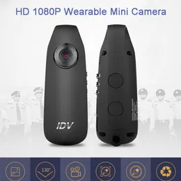 IDV007 HD Digital Mini Camera with Clip Wearable Mini DV Camera Noise Reduction Video Voice Recorder with 560mAh Battery Small Car DVR Cam