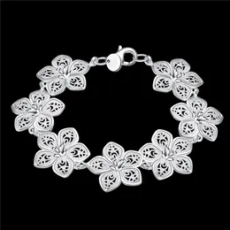 SILVER925 FLOWERS DESIGN BRACELET/ブレスレット Amazing Flower Silver Bracelet - 925 Sterling Silver