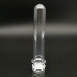 40 ml transparent mask bath salt test PET tube pressure sensitive seal cosmetic tube with aluminum cap LX2442