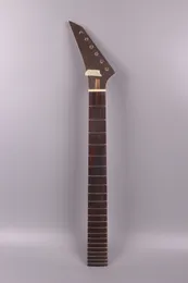 Yinfente Guitar Electric Neck Szyi Części zamienne 22 Fret 25.5 Cal Maple Rosewood Fretboard Prążki Prążki Bolt na Headstock JK DIY Guitar # JK12