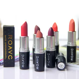 18 colors ROAVC New Brand Makeup Matte Lipstick Lip Gloss 3g Cosmetic Beauty Makeup Long Lasting Moistening lipstick 120 pcs/lot DHL free