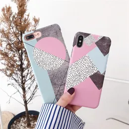 New Arrival Colorful IMD Marble Case Soft TPU Back Cover with 5 design phone cases For iPhone X 6 6S 7 8 Plus