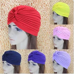 2017 hattar mössor solid vuxen aktiv polyester unisex indisk sträckbar turban hatt wrap cap headwrap cloche bandanas to193