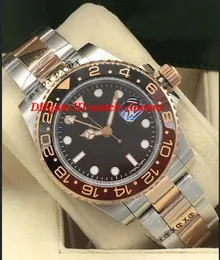Luksusowe zegarki II 126711 Stahl/Ros￩gold pełny zestaw Mai 2018 nowa ceramiczna ramka szkiełka zegarka automatyczny modny męski zegarek na rękę