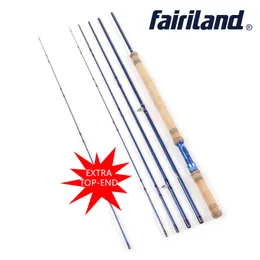 Fairiland 2018 New Fly Fishing Rod with spare top tip 3.4M 5 Sections 6/7 7/8 8/9 Carbon Fly Fishing pole Aluminum Reel Seat Fly Rod