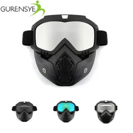 Män / Kvinnor Dammsäker Cykling Bike Full Face Mask Vindskydd Vintervärmare Scarf Cykel Snowboard Skidmaskar med Anti-UV-glasögon