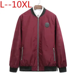 9XL 8XL 6XL 5XL 2018 Ny vår Svart Röd Bomber Jacka Män Streetwear Hip Hop Loose Fit Pilot Bomber Jacka Coat Men Jackor