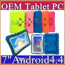 JT 2020 Kids Brand Tablet PC 7 "Quad Core Children Tablet Android 4.4 Allwinner A33 Google Player WiFi + Duży Głośnik + Osłona ochronna DHL