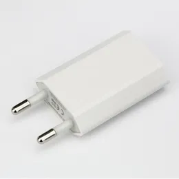 500pcs / lot väggladdare EU 5V 1A 5W Portable USB-laddningsadapter för iPhone 8 7 6 5 Samsung Galaxy S8 S7 HTC för all telefon per post