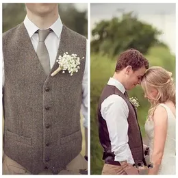 Spring Men Wedding Casual Vests Custom Formal Groom Groomsmen Vest England Style Country Wear Slim Fitted