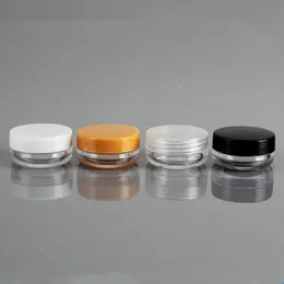 3g Empty Cosmetic Refillable Bottles Plastic Eyeshadow Makeup Face Cream Jar Pot Sample Jars fast shipping F1344