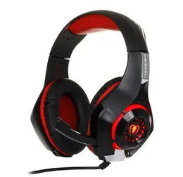 Ny beexcellent GM-1 Gaming Headphone 3.5mm USB Wired Headband Headphones med MIC LED Light Stereo Game Headset för PC / PS4 spelare
