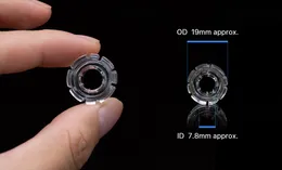 25mm OD Quartz Banger Male Mame Lail Glass Bongのために取り外し可能なフッカーダイヤモンドノットインサート