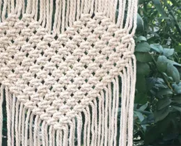 ボヘミアンの手作りの編み物タペストリー愛のハートパターンのタペストリーのためのホームウエディングのタペストリーのためのウェディングのプロップぶら下げ装飾用品21 5cm ff