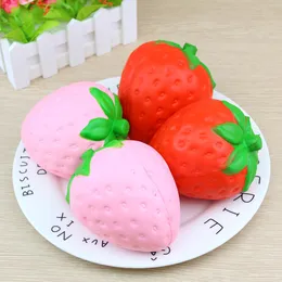 squishies Jumbo Squishy Slow Rising Strawberry Cute Straps Charms Kawaii Pendant Bread Kids Toy Decompression Toys 50pcs