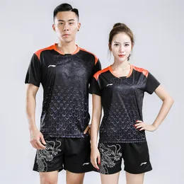 2018 China Li-Ning تنس الطاولة قميص الرجال ، تي شيرت ماونغ جيرزي بينغبونغ ، بينغ بونغ ملابس الفريق