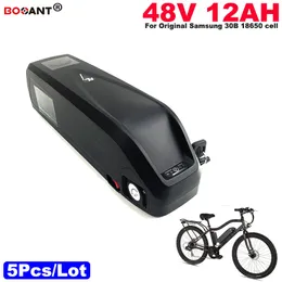 Partihandel 5PCS / Lot 13s litiumjonbatteri 48V 12Ah E-cykel Elektrisk cykelbatteri för BAFANG BBSHD 1200W Motor Gratis frakt