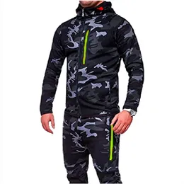 2018 nova camuflagem de zíper de zíper Menas de corrida Men plus size camuflatado casaco casaco jaqueta exército masculino ao ar livre esporte casaco esportivo
