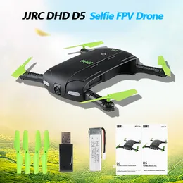 DHD D5 Selfie Drone With Wifi FPV HD Camera Foldable Pocket RC Drones Phone Control Helicopter VS JJRC H37 Mini Quadcopter Toys