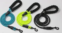 Nylon Pet Dog Lead Puppy Walking Running Slip Collar Rope Strap Training Leashes Reflective 150cm length Suits Medium Breed Dogs colorful